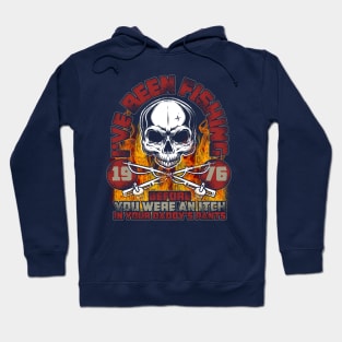 Born in 1976 and Loves to Fish Unique Fisherman's Hoodie